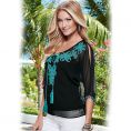   Venus Embroidered Peasan Top Z66004 Size M