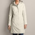   Eddie Bauer 7347 Girl On The Go Insulated Trench Coat Putty Size MT